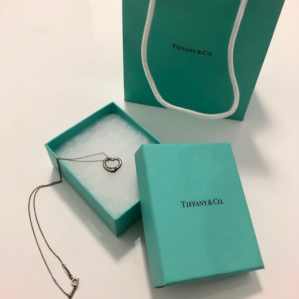 Tiffany Elsa Peretti Sterling Silver Heart Pendant